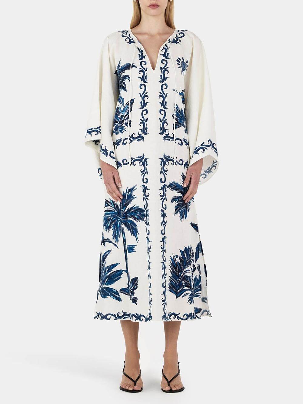 Robe hawaienne vintage �� paillettes oversize - style tropical scintillant