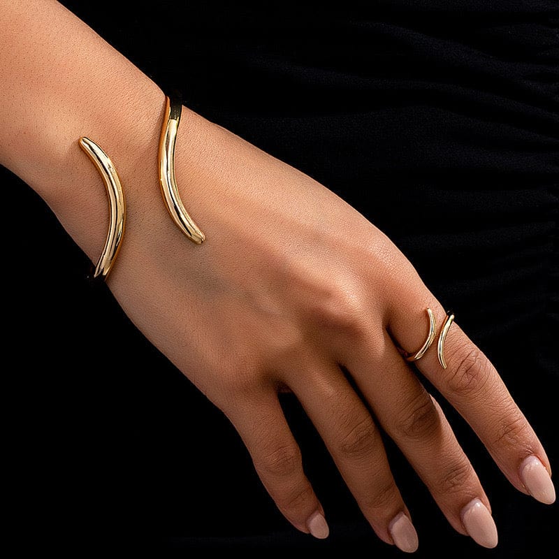 Bijou bague design minimaliste épurement moderne Max for Me - Élégance géométrique intemporelle