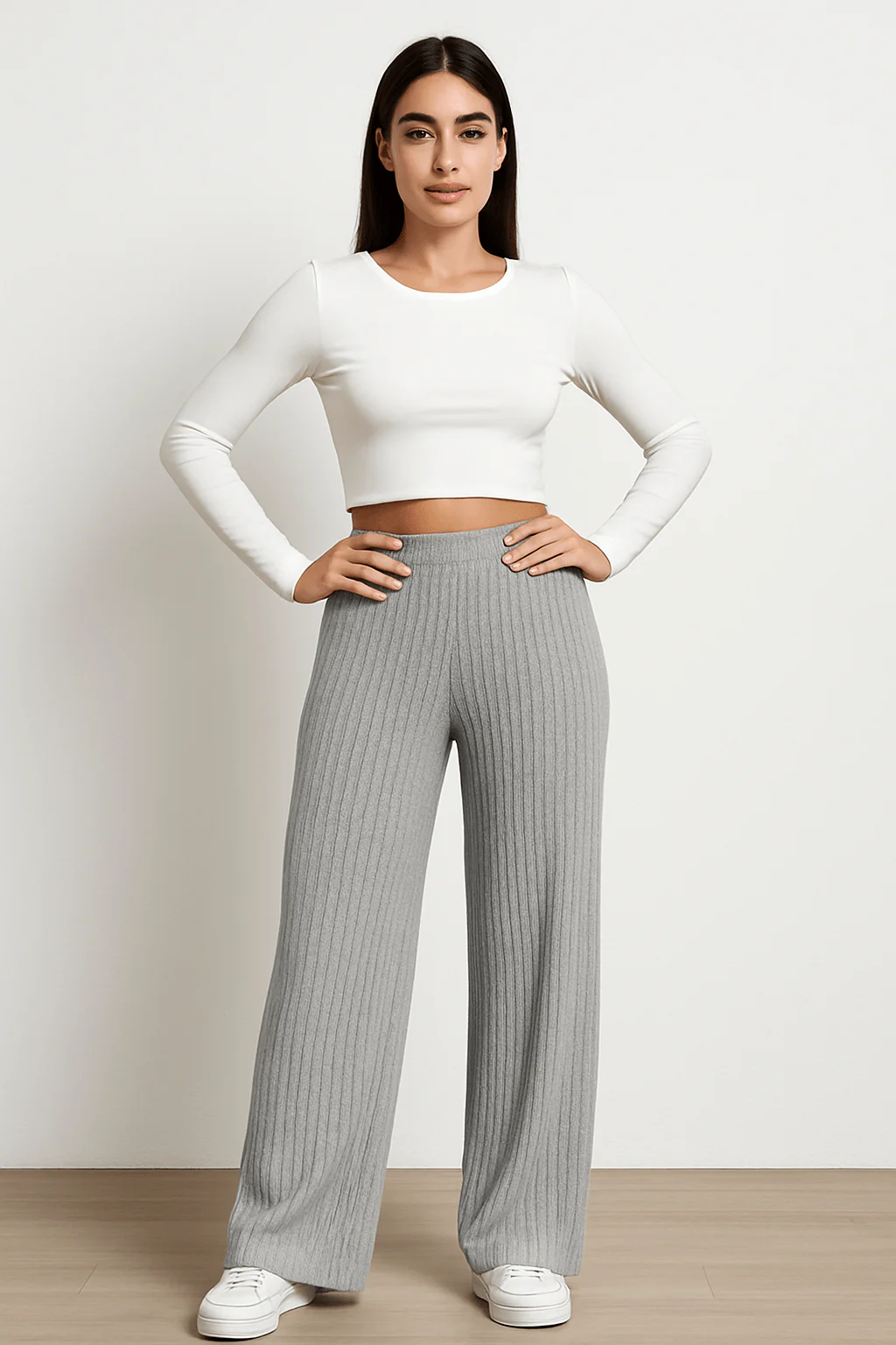 Pantalon large fluide femme tomb�� ��l��gant minimaliste chic MAX FOR ME