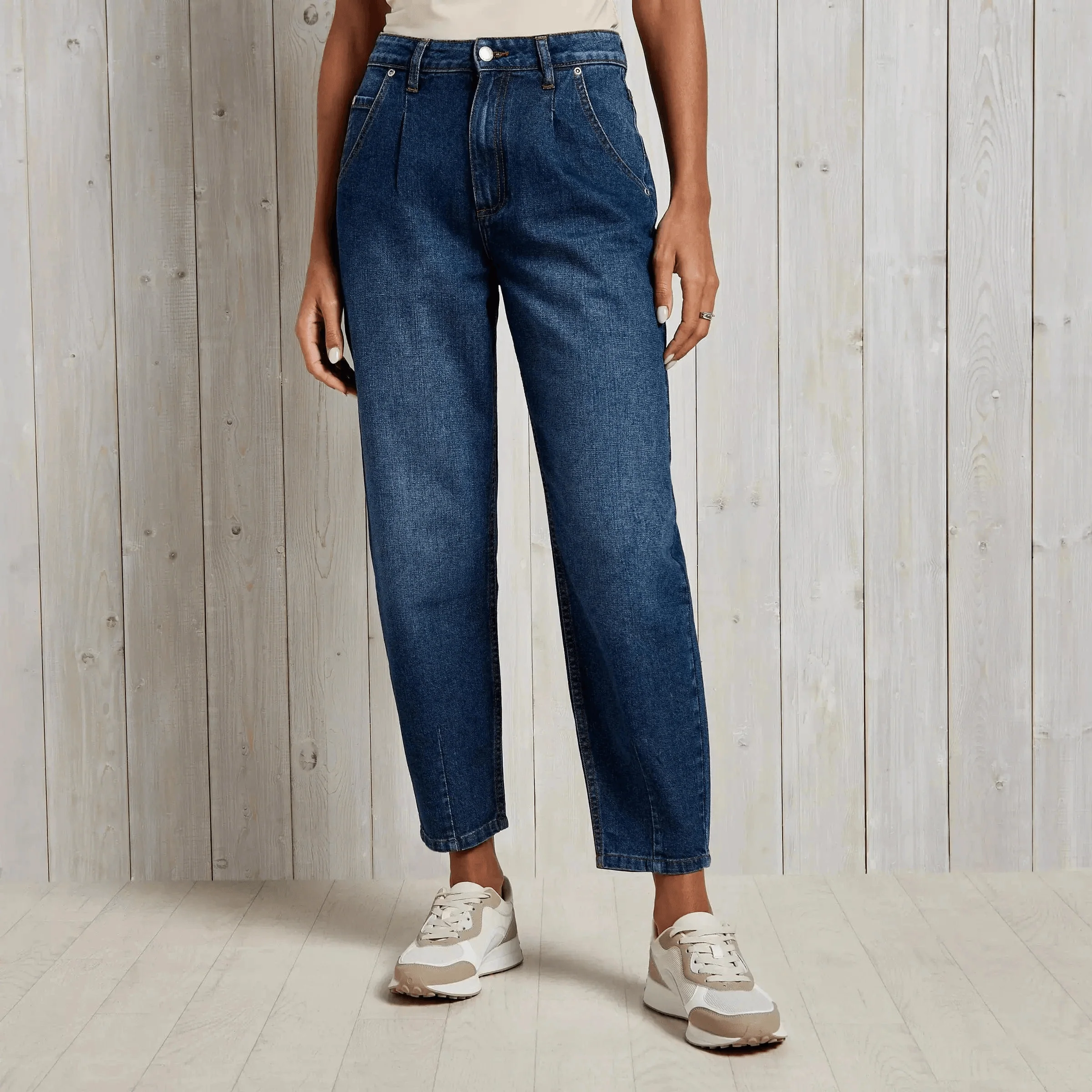 Jean Ballon Femme Bleu Fonc��