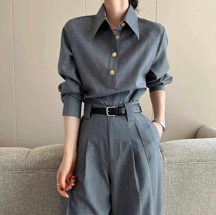 Ensemble chemise et pantalon tailleur ��l��gance affirm��e - MAX FOR ME