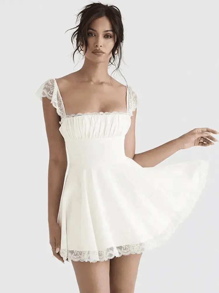 Robe mini Camille avec corsage corset�� et jupe en tulle