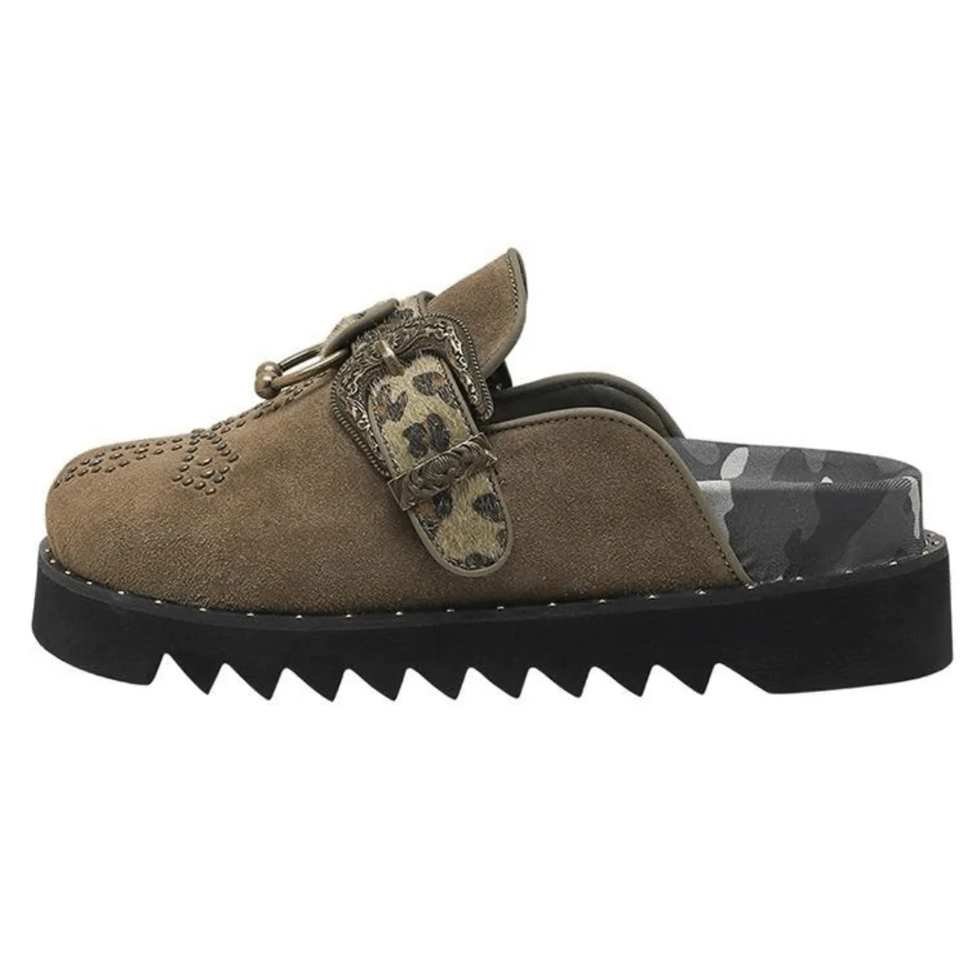 Sabots style rock militaire - Caract��re rebelle sophistiqu�� - MAX FOR ME