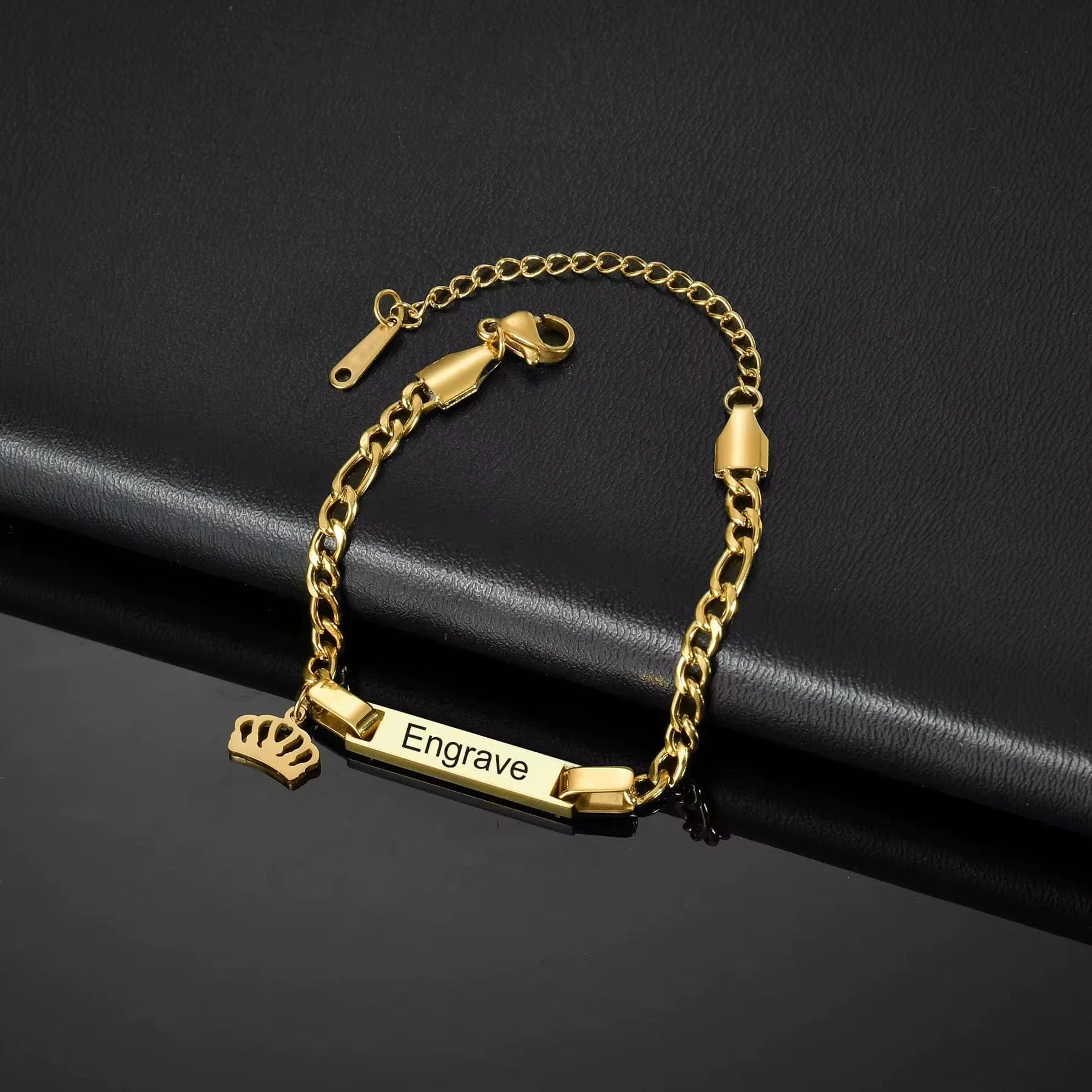 Duo Collier + bracelet personnalisé 2 prénoms coffret cadeau