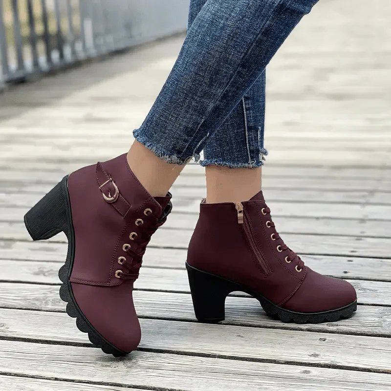 Bottines �� talons pour femme �C Des chaussures ��l��gantes en daim pour le quotidien