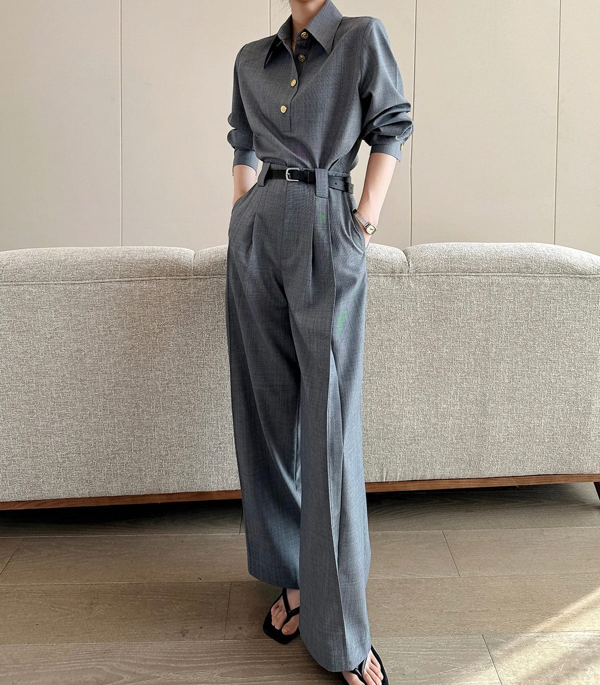 Ensemble chemise et pantalon tailleur ��l��gance affirm��e - MAX FOR ME