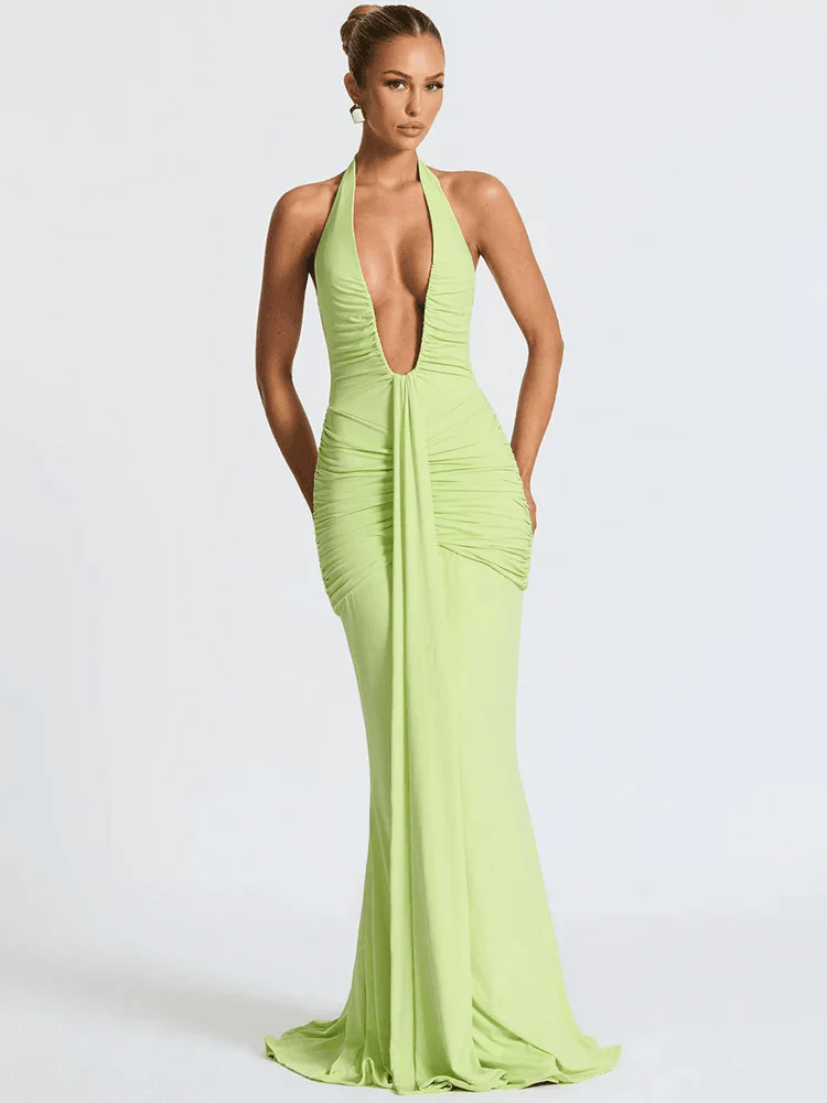 Robe Maxi ��t�� Sexy sans Manches