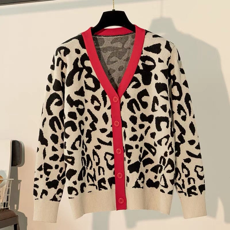 Cardigan style Chanel �� imprim�� l��opard �C chic audacieux MAX FOR ME