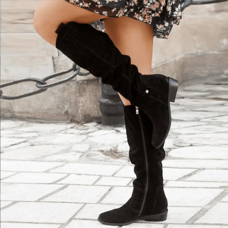 Bottes en daim hautes pour femmes?: ��l��gantes, confortables et durables pour une utilisation polyvalente