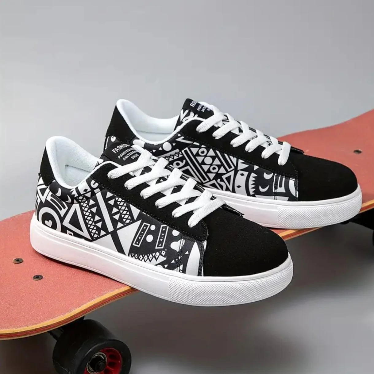 Chaussures Wax��es Femme �C Motifs Graphiques Multicolores & Esprit Urbain