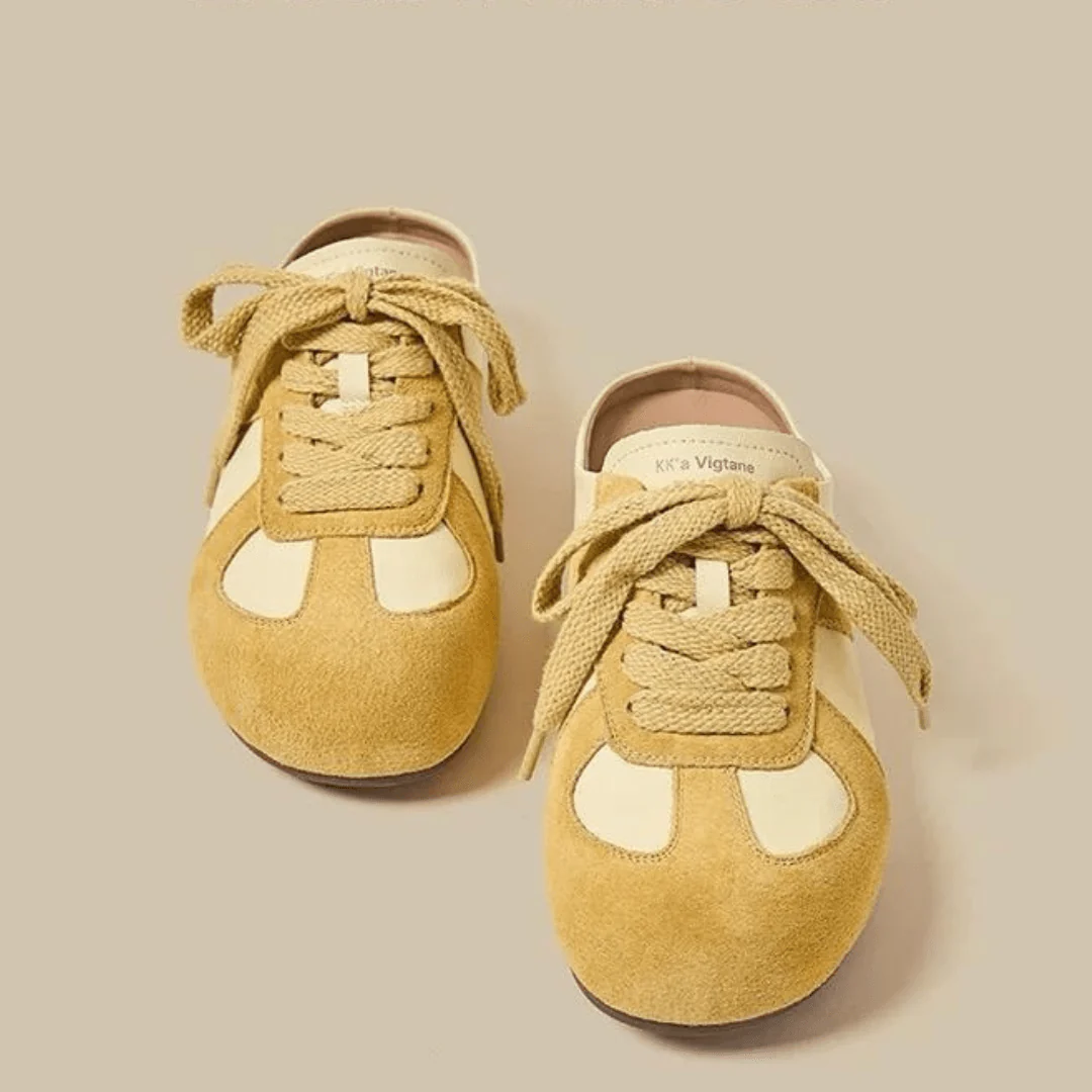 Sabots lac��s bicolores - Style r��tro moderne sophistiqu�� - MAX FOR ME