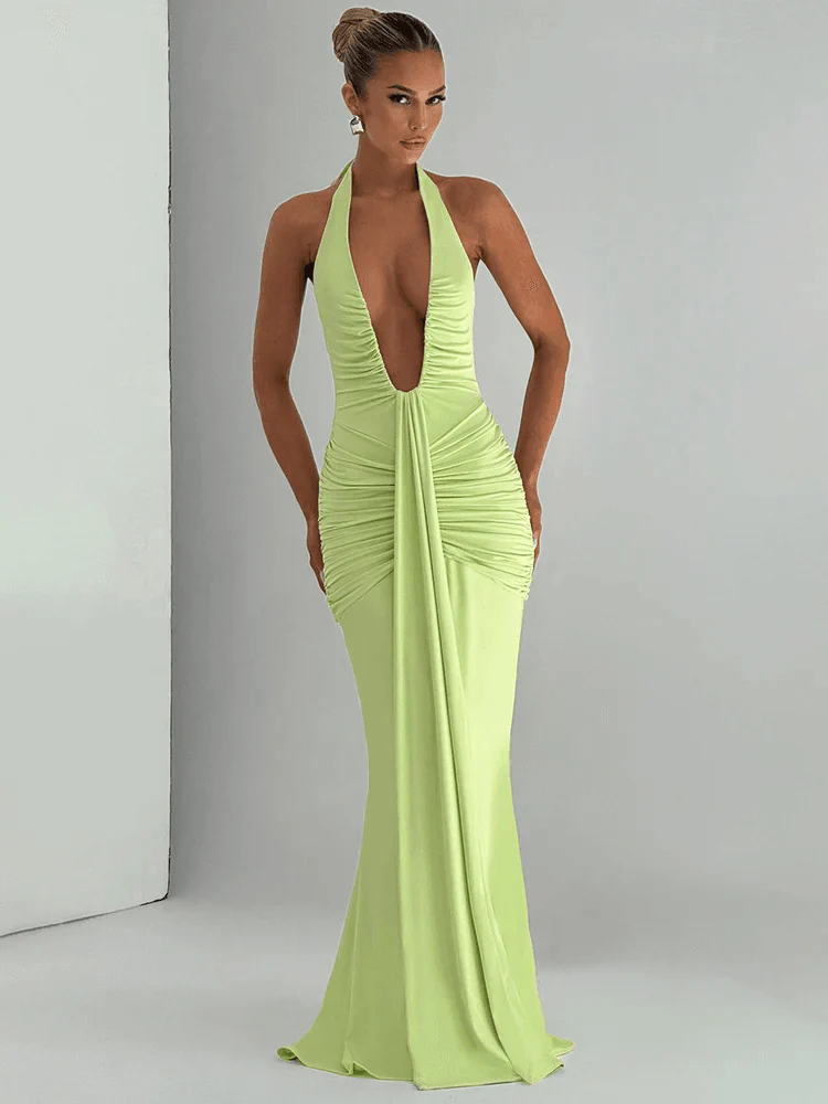 Robe Maxi ��t�� Sexy sans Manches