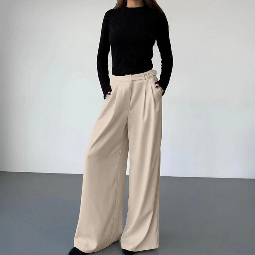Pantalon palazzo fluide - une allure chic et sophistiqu��e - MAX FOR ME