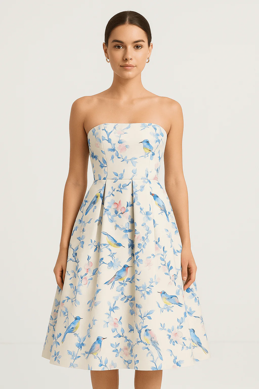 Robe Midi ��vas��e Birdie sans Bretelles