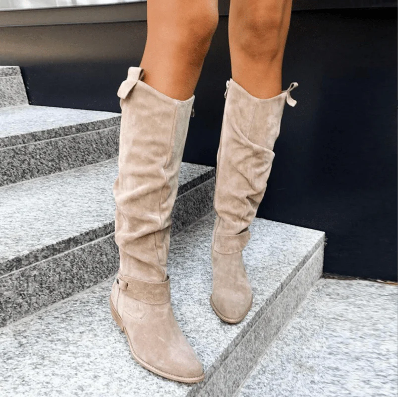 Bottes en daim hautes pour femmes?: ��l��gantes, confortables et durables pour une utilisation polyvalente