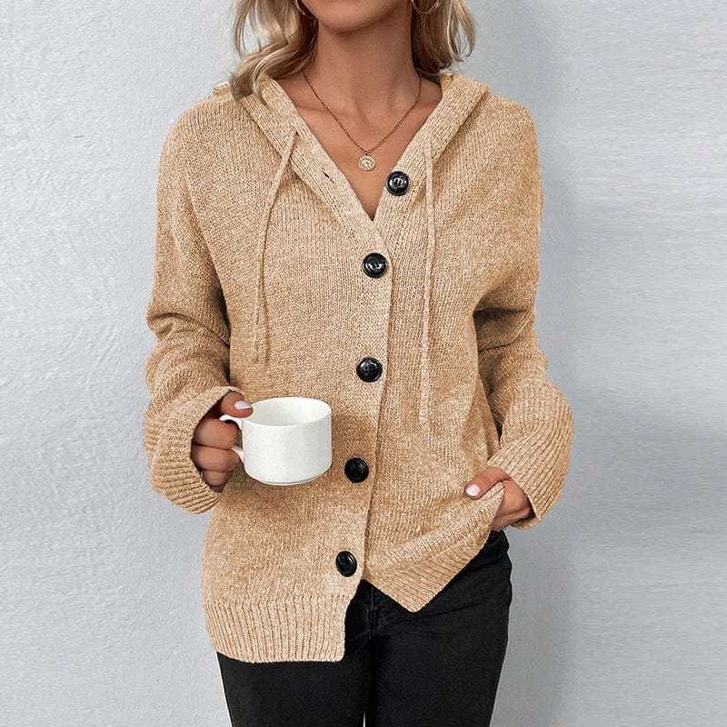 Cardigan �� capuche en maille textur��e - douceur et style d��contract�� - MAX FOR ME