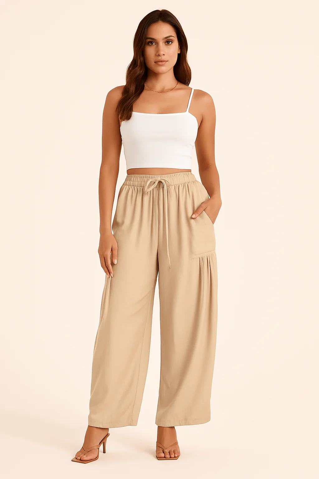 Pantalon Fluide Femme Noir