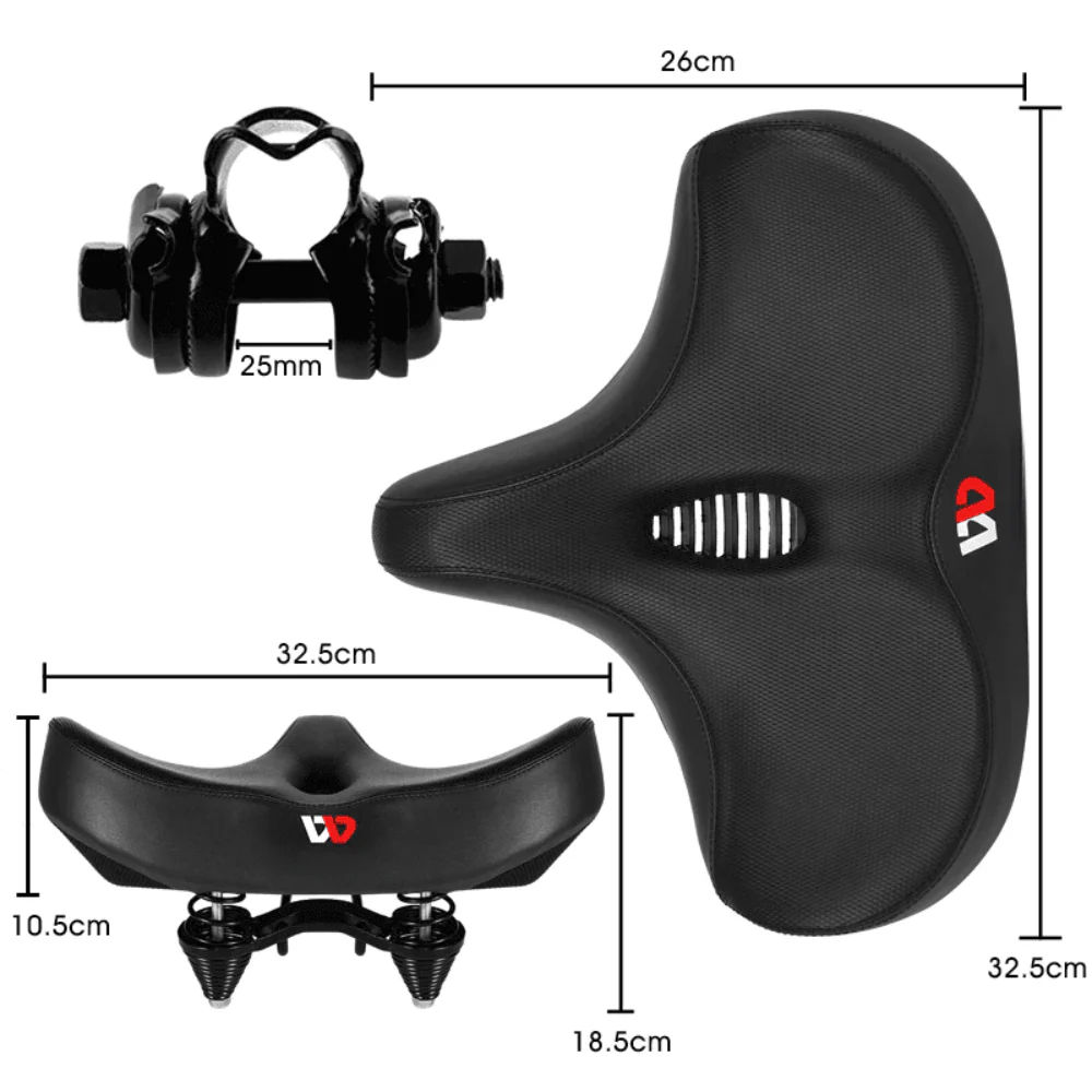 Extra Wide Comfort Bike Saddle �C MaxiComfort?