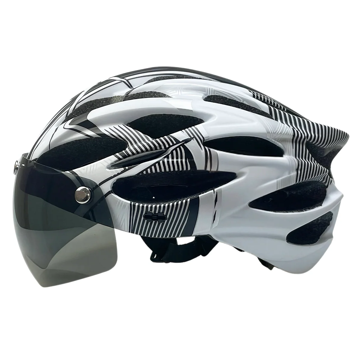 Bike Helmet with Detachable Visor & LED a?? CycloGuarda?��
