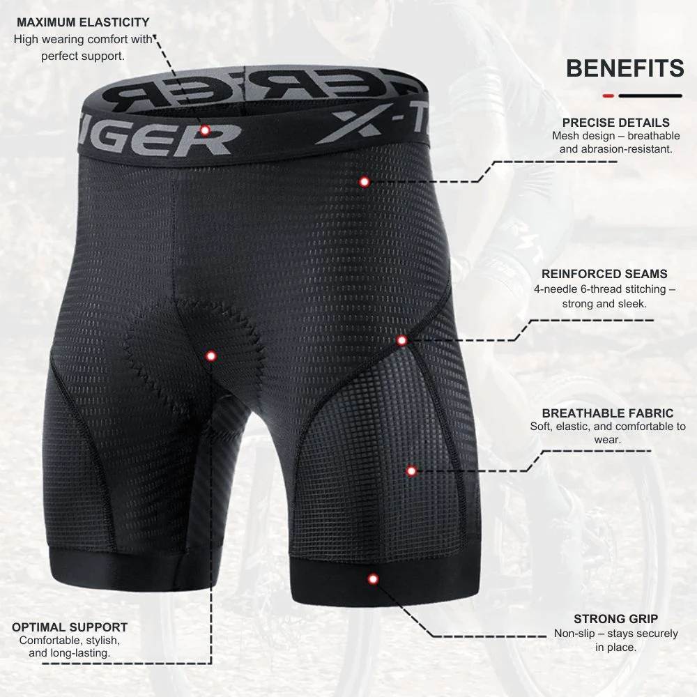 Cycling Underwear with 5D Gel Padding a?? VeloShielda?��