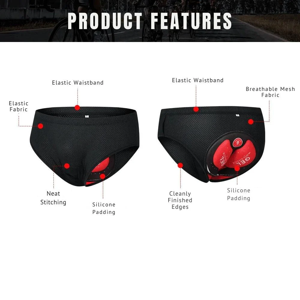 Cycling Underwear with 5D Gel Padding a?? GelCusha?��