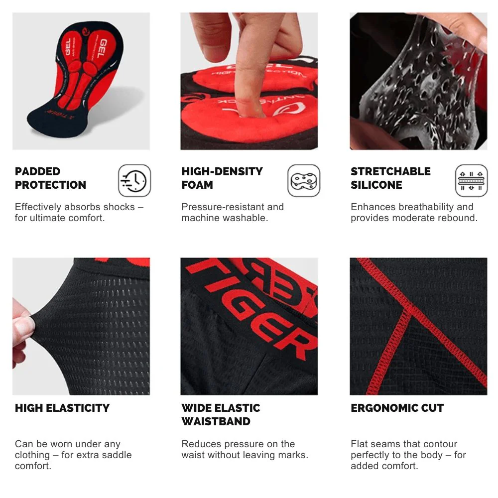 Cycling Underwear with 5D Gel Padding a?? VeloShielda?��