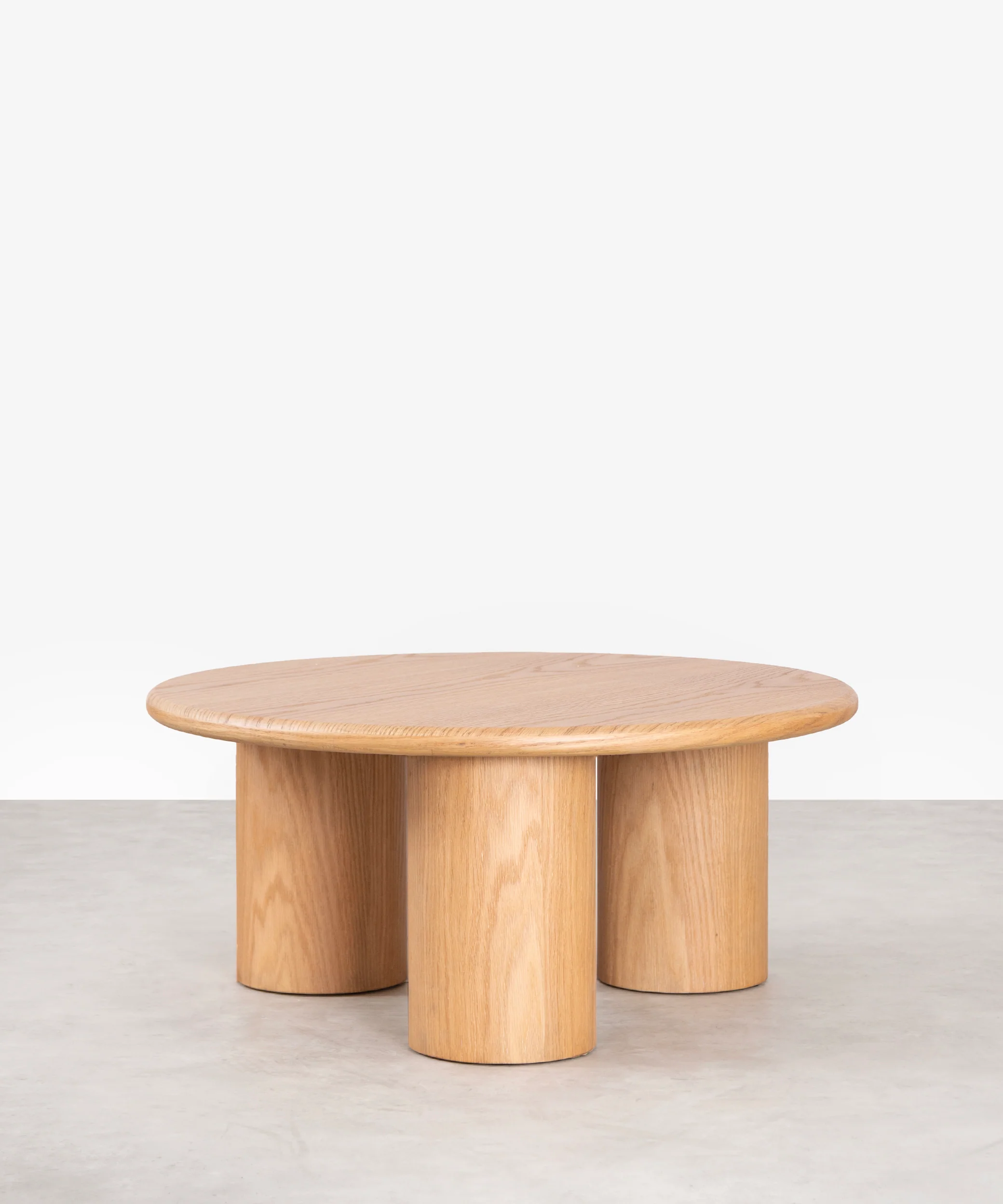 Mesa de Centro Redonda en Madera Aisha (80 cm)