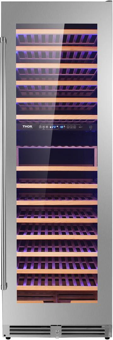Thor 24-Inch162-Bottle Stainless Steel Dual Zone Wine Cooler