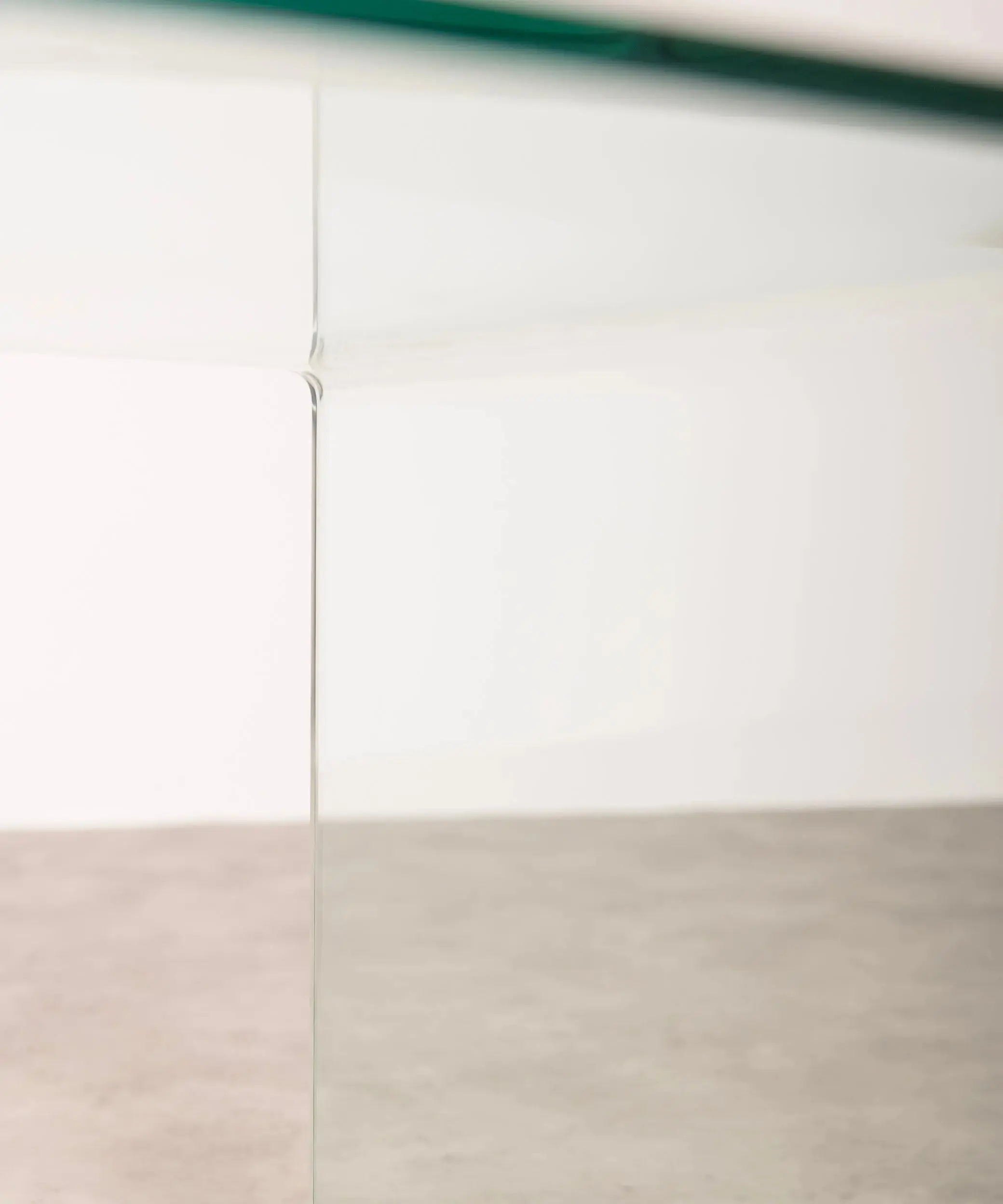 Mesa de Centro Rectangular de Cristal Curvado Cheval 100 cm