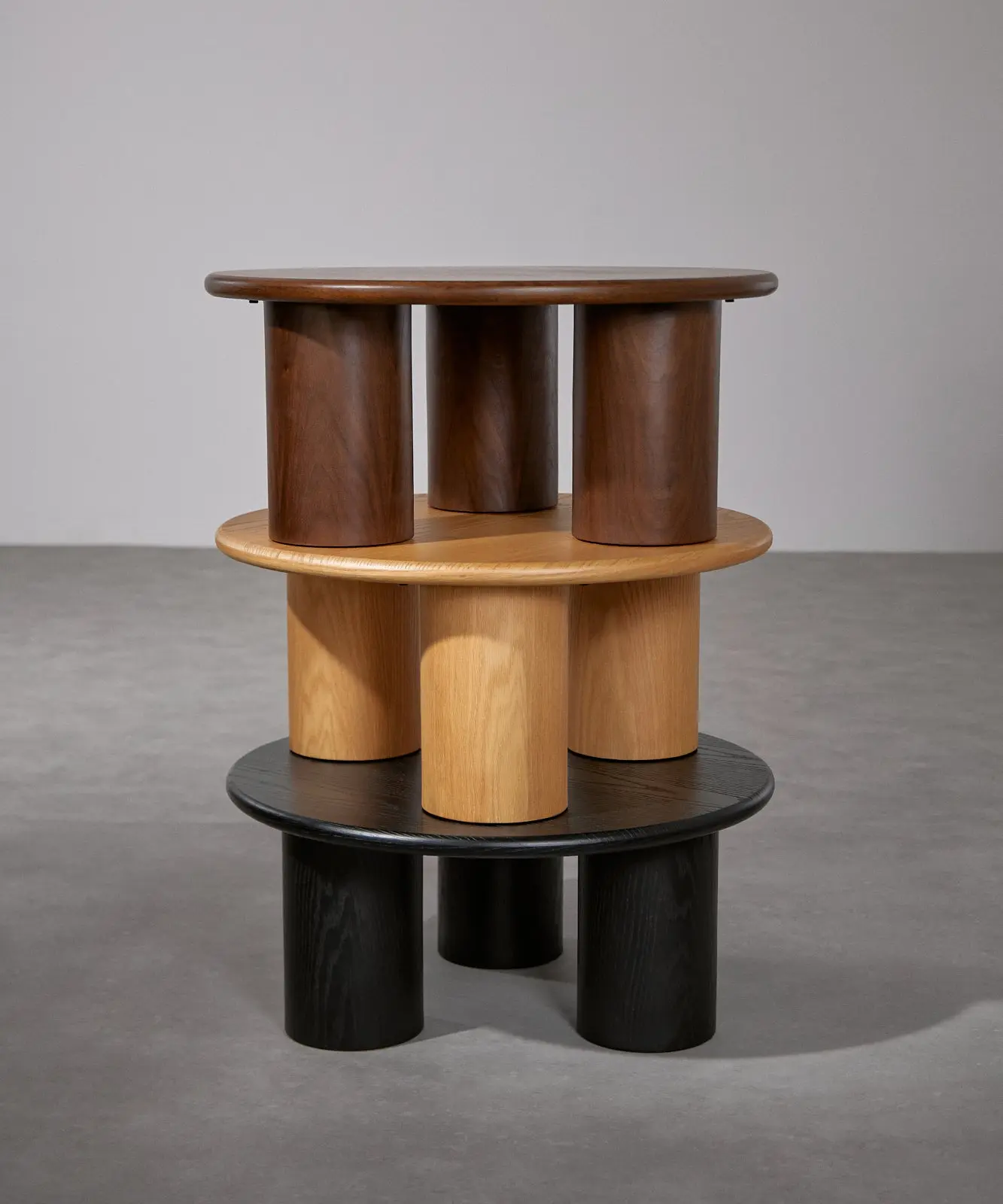 Mesa de Centro Redonda en Madera Aisha (80 cm)