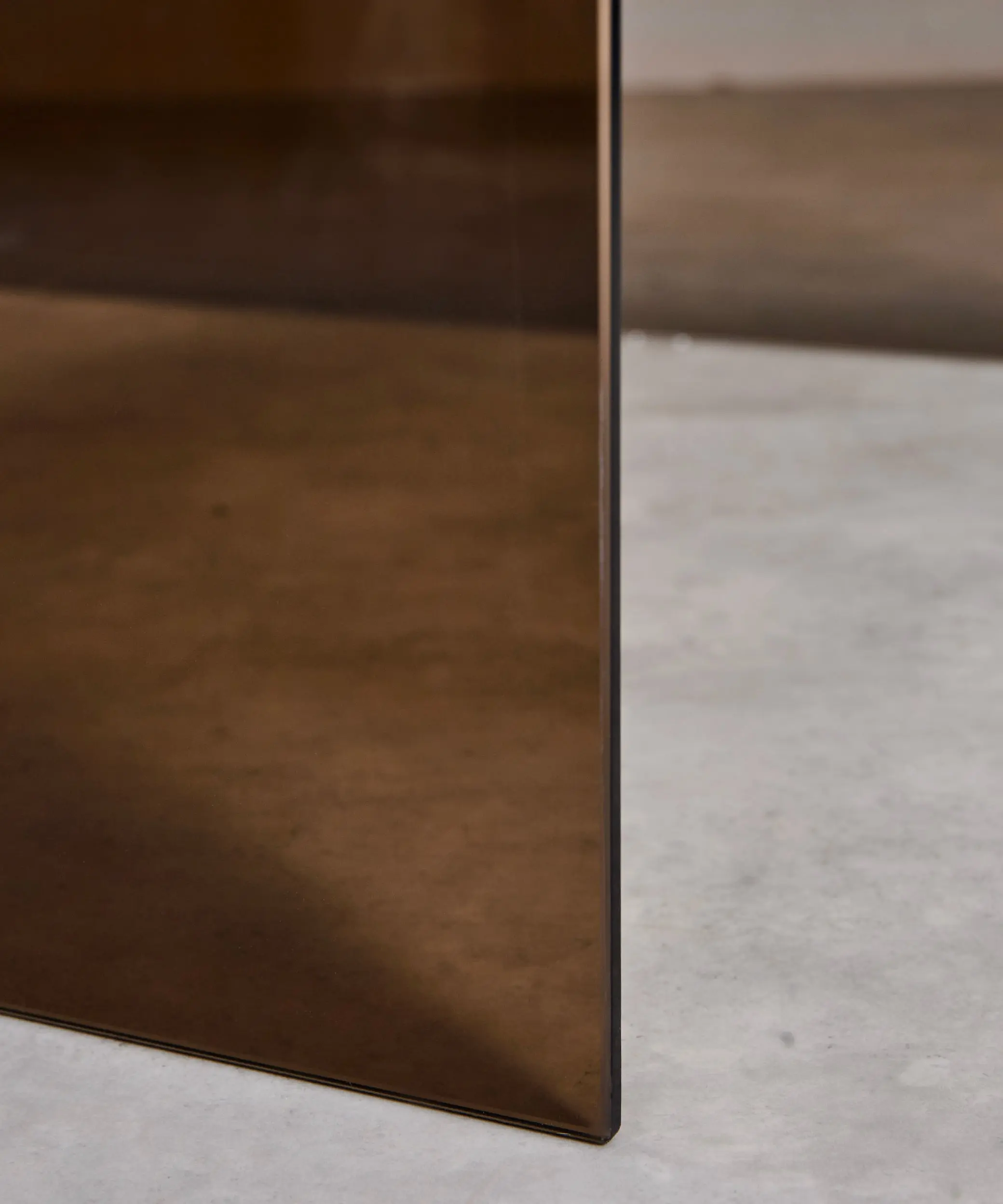 Mesa de Centro Cuadrada de Cristal Curvado Burano 100 cm x 100 cm