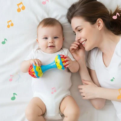 Hochet b��b�� sensoriel | ��veil color��