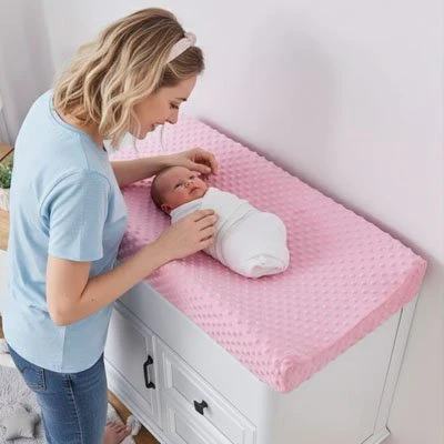 Housse de matelas �� langer | Douce & Imperm��able