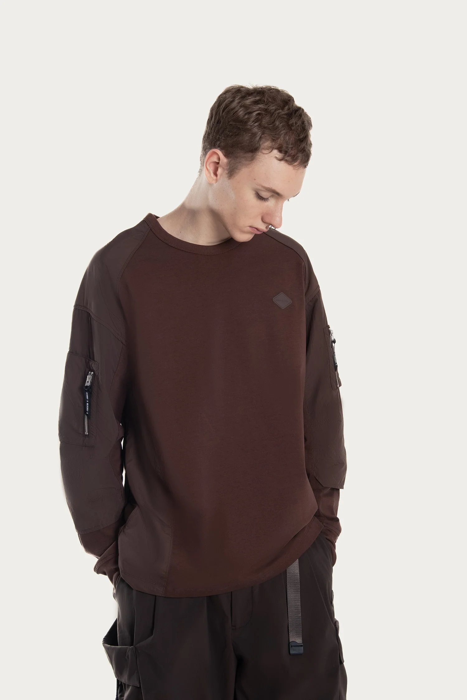MEN'S POCKET PANEL LS T-SHIRT