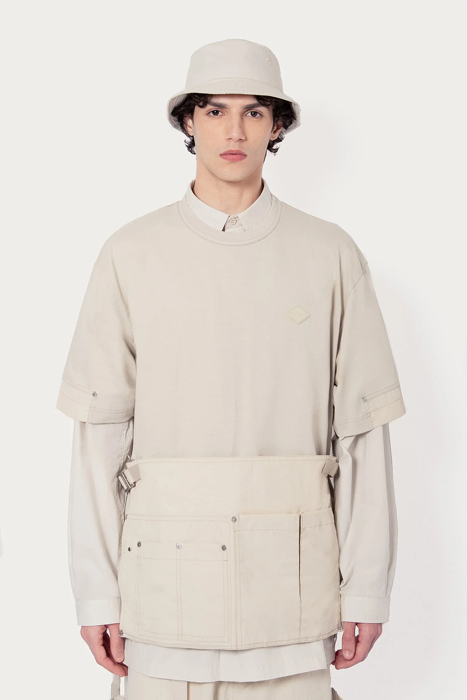 UNISEX DETACHABLE LAYER TEE