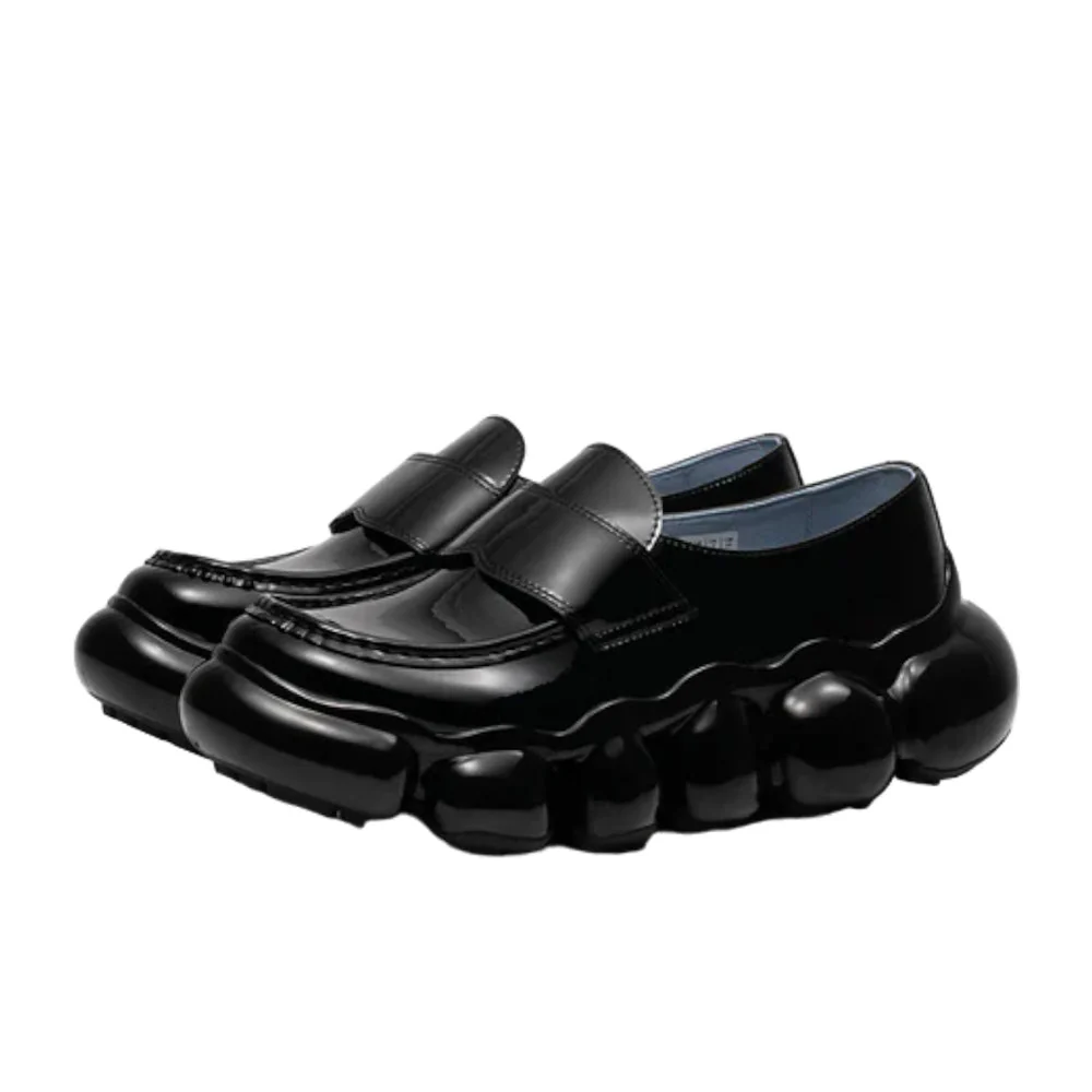 grounds JEWELRY LOAFER BLACK BLUE / BLACK SOLID