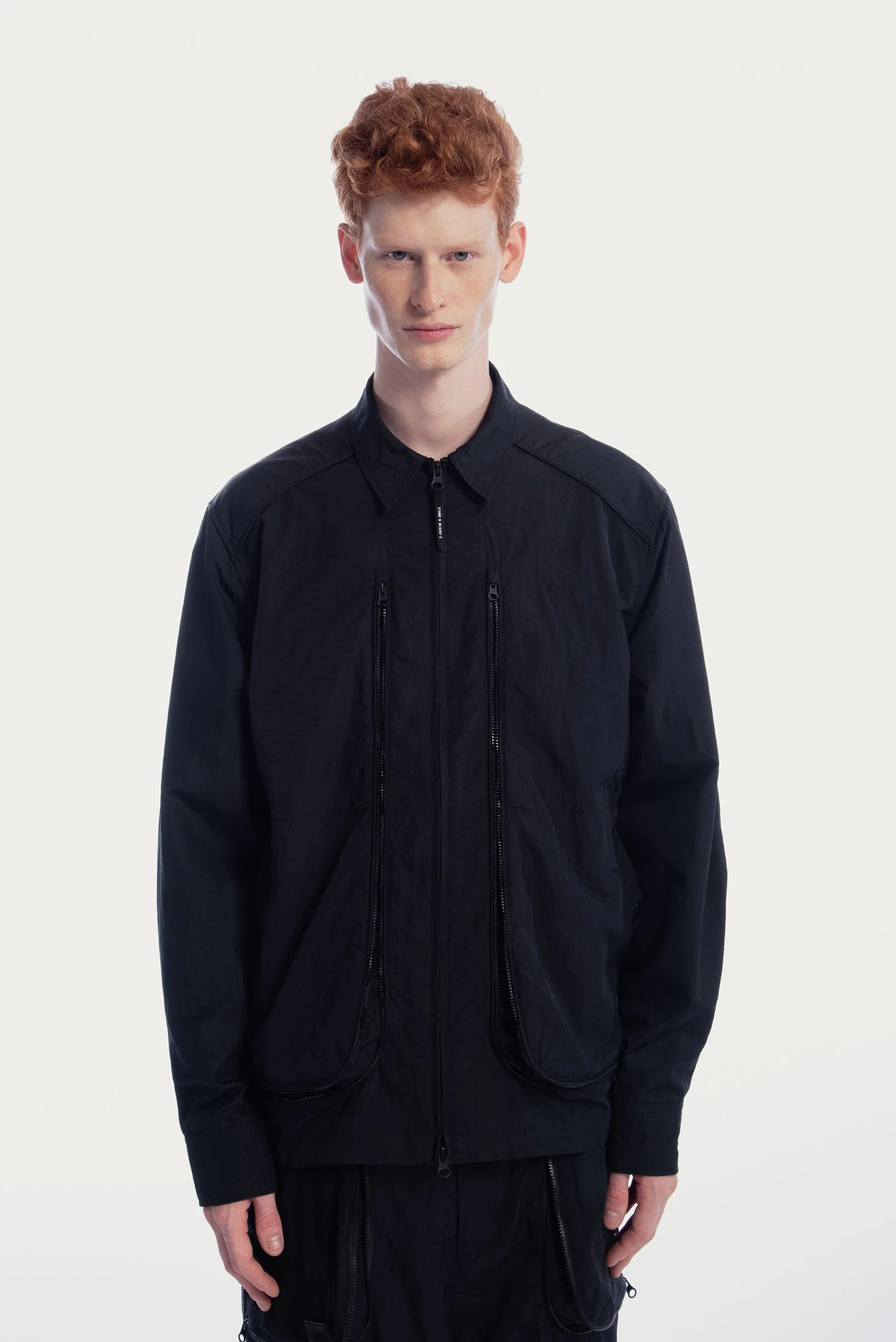 UNISEX ZIPPER POCKETS SHIRT JACKET