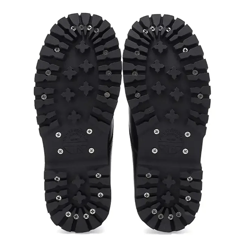 UNDERGROUND NAVY LEATHER COMMANDO BOOT - ORIGINAL STEEL CAP - RUB-OFF LEATHER