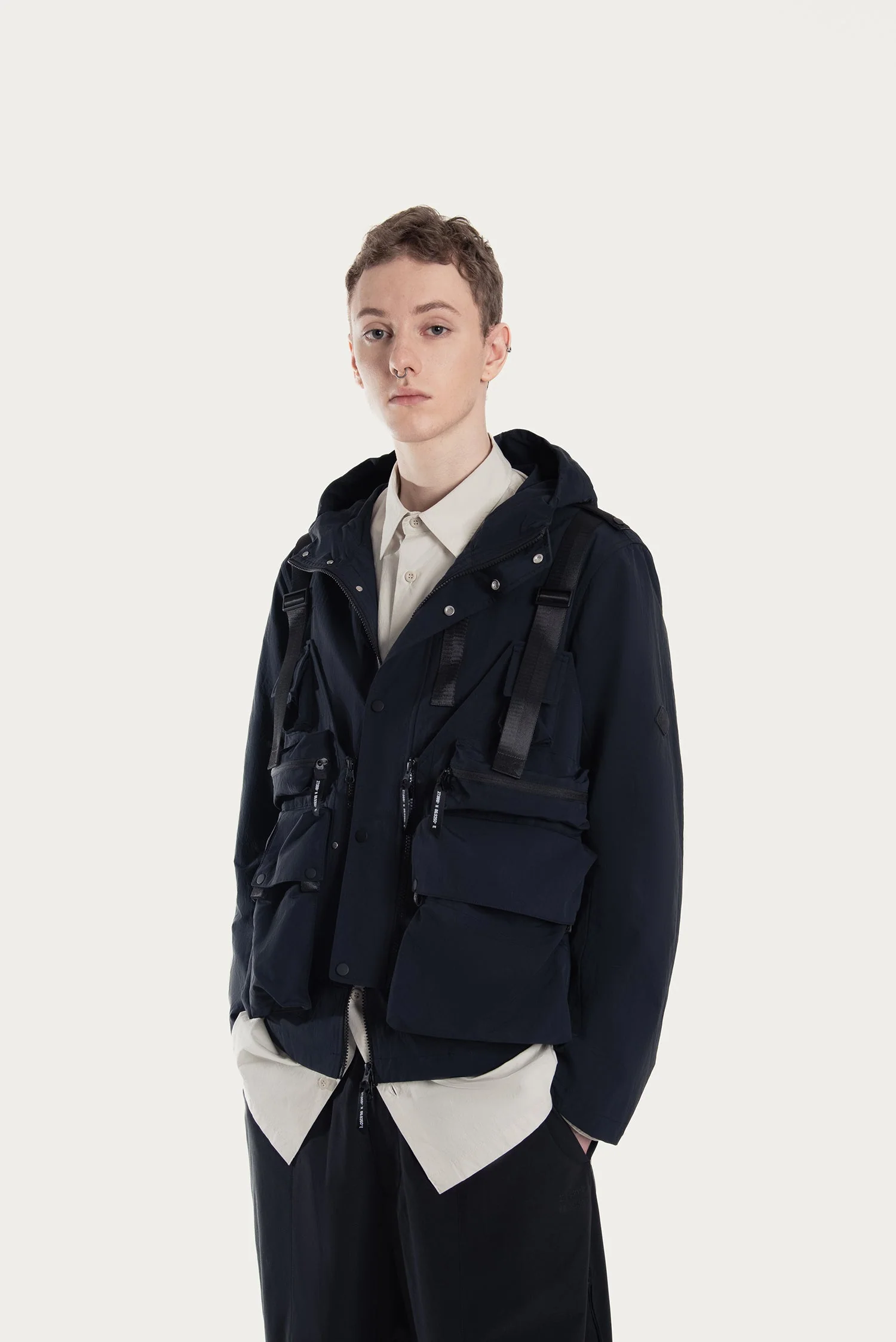 MEN'S 2-IN-1 DETACHABLE VEST-DETAIL JACKET