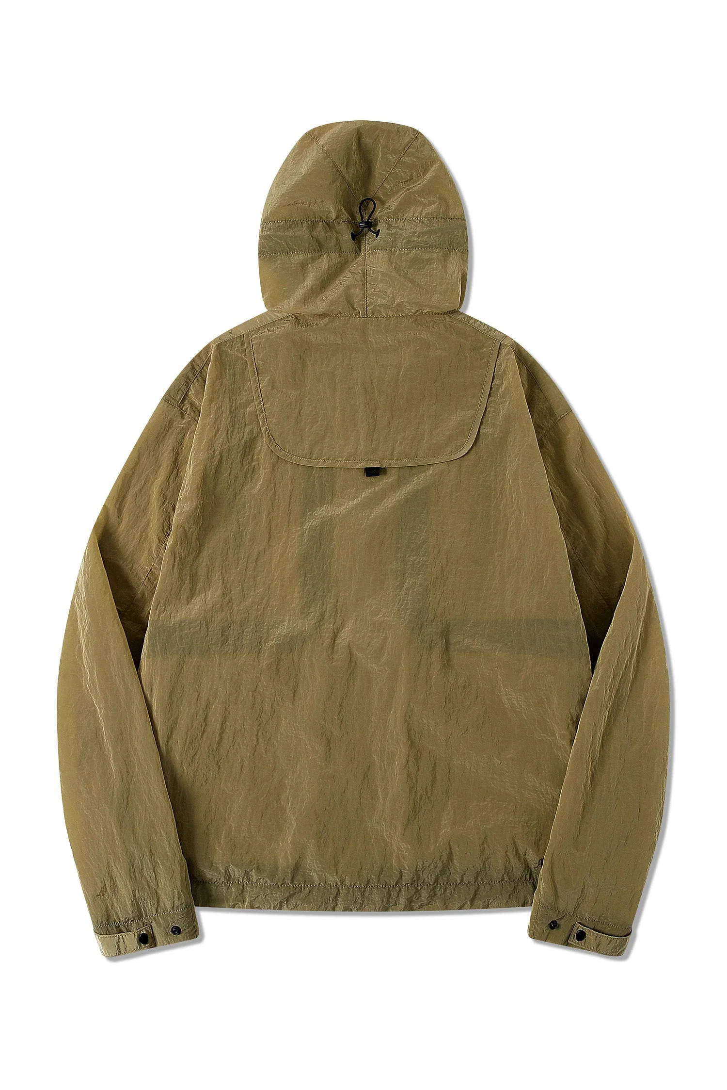 MEN'S DETACHABLE SMALL BAG LIGHTWEIGHT HOODED  SHELL JACKET