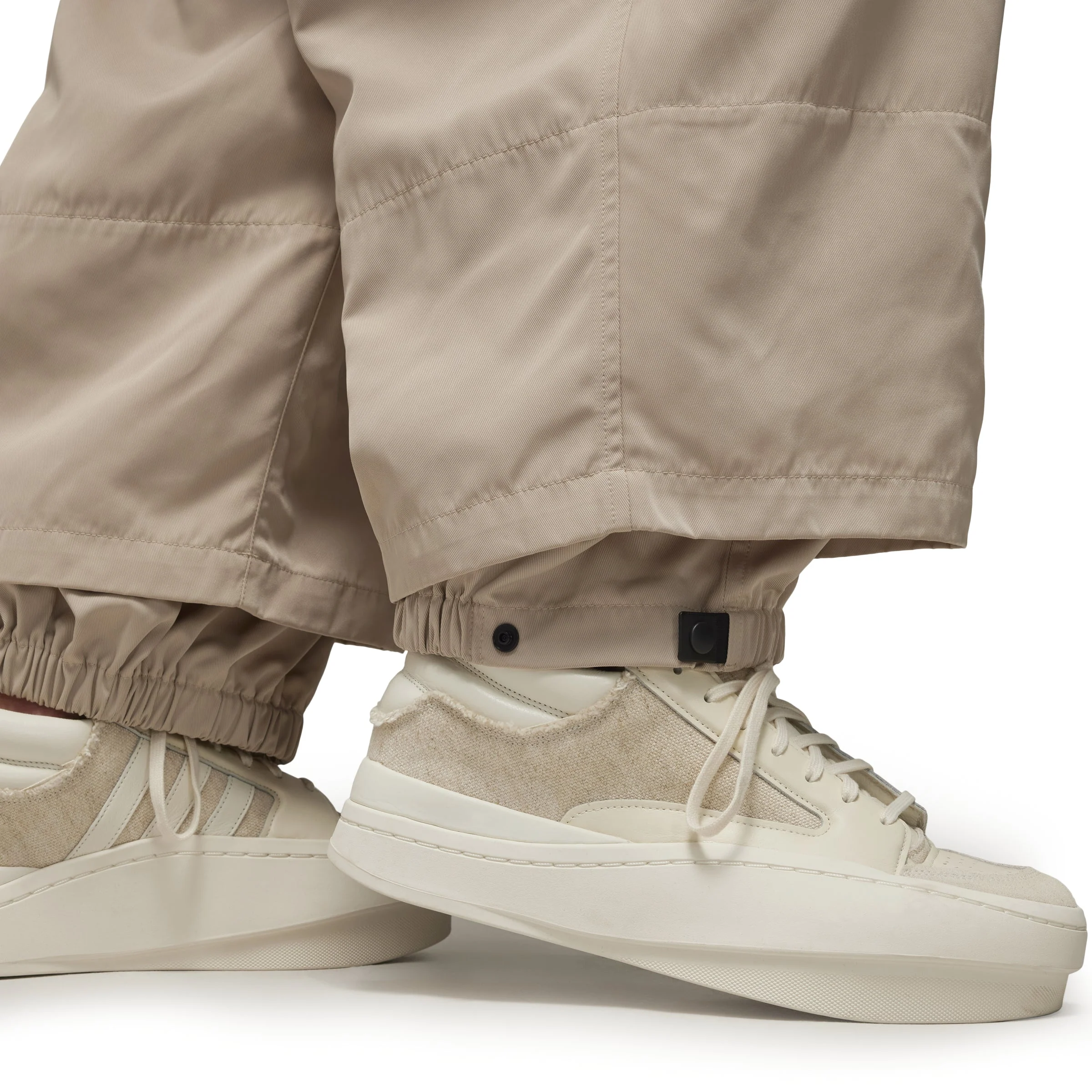 Y-3 NYLON TWILL CUFFED TROUSERS (MEN)