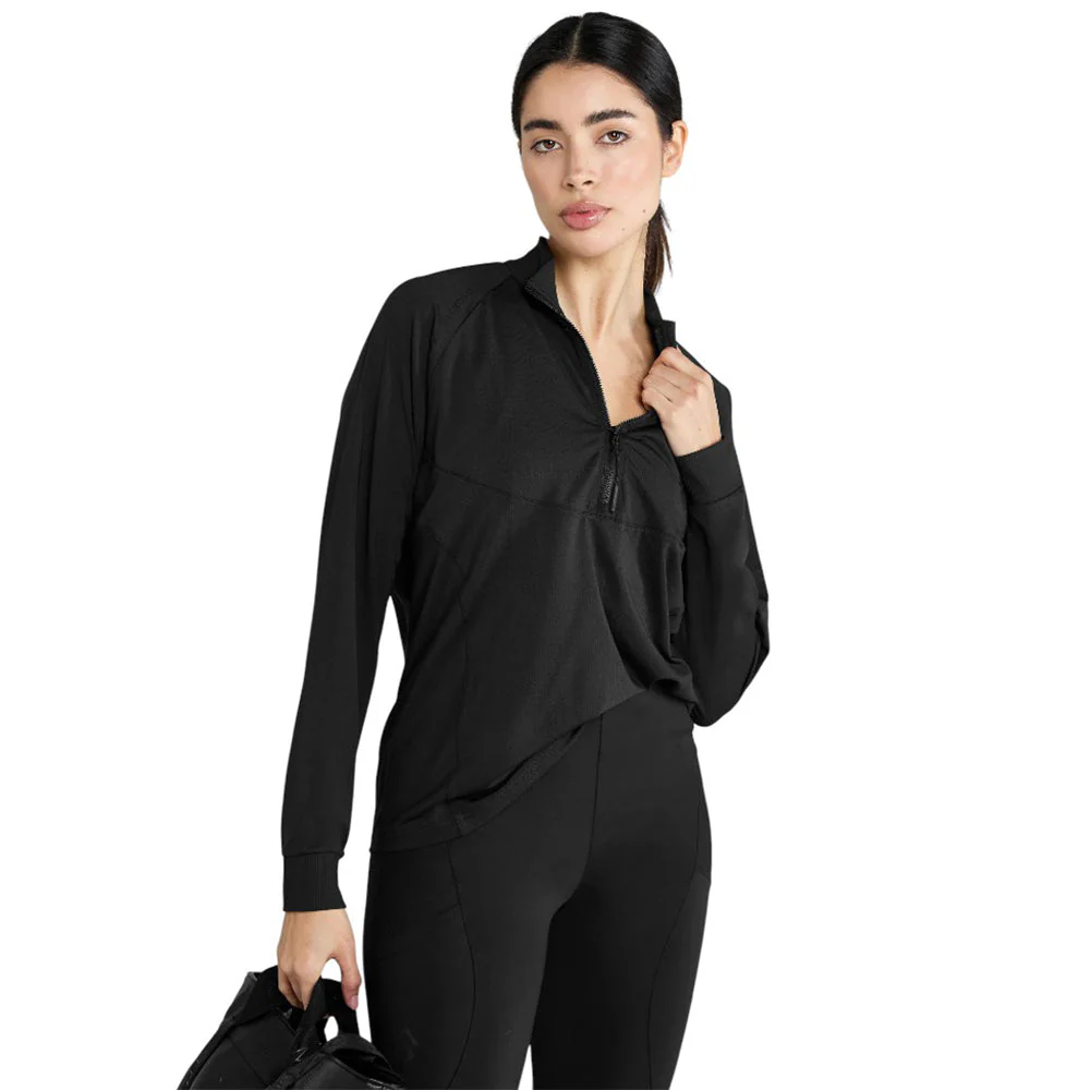 AZTEC DIAMOND BLACK LONG SLEEVE MESH SHIRT