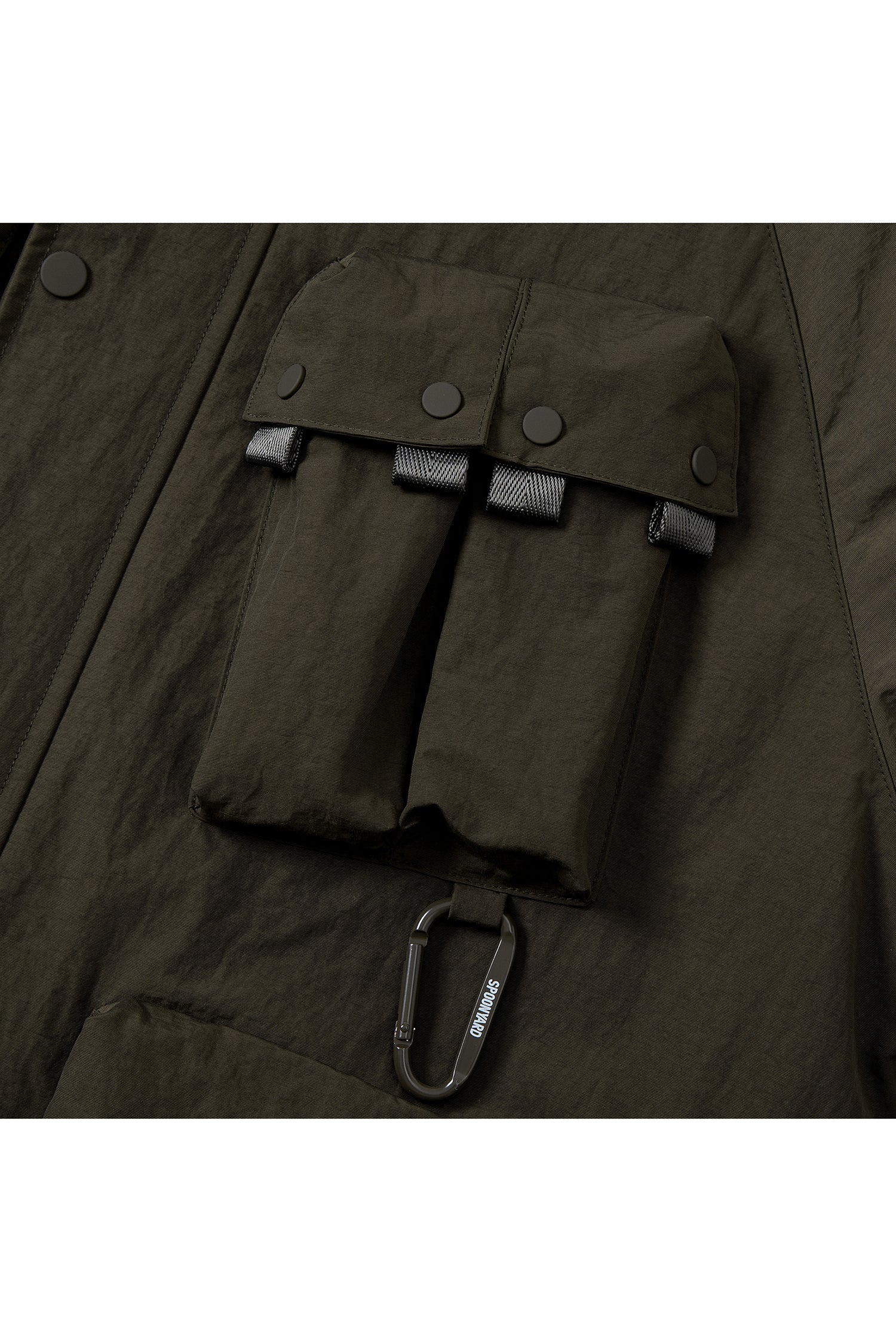 UNISEX MULTI POCKETS HOODED JACKET