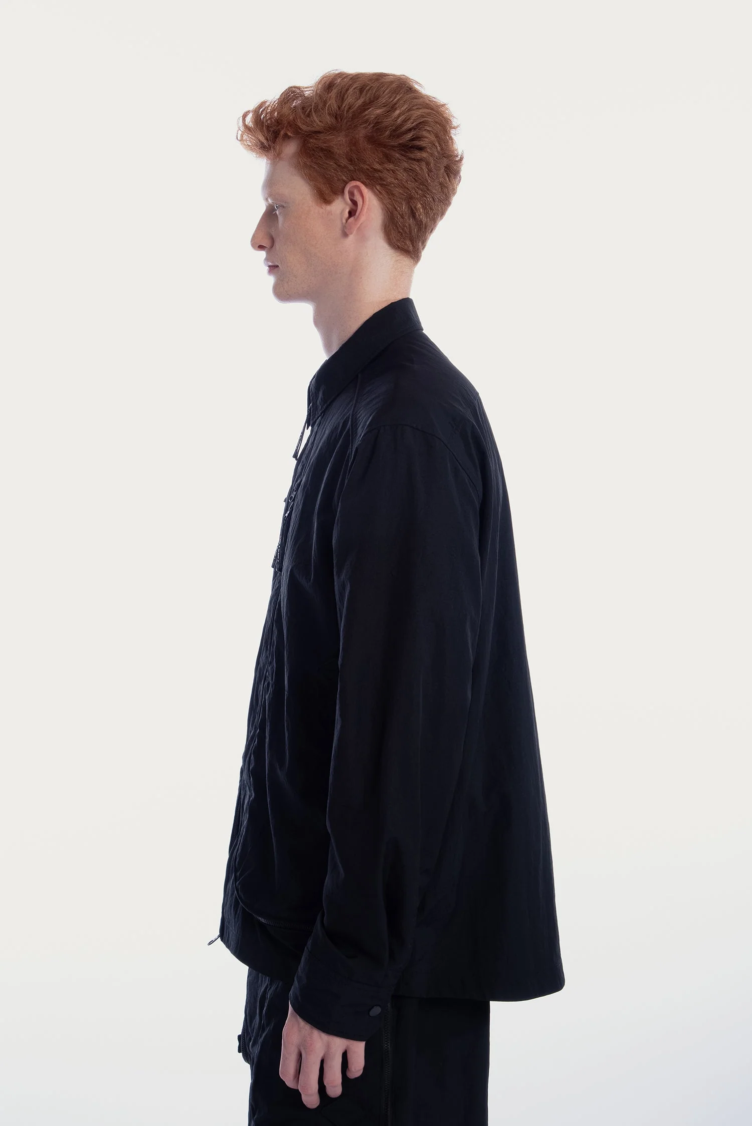 UNISEX ZIPPER POCKETS SHIRT JACKET