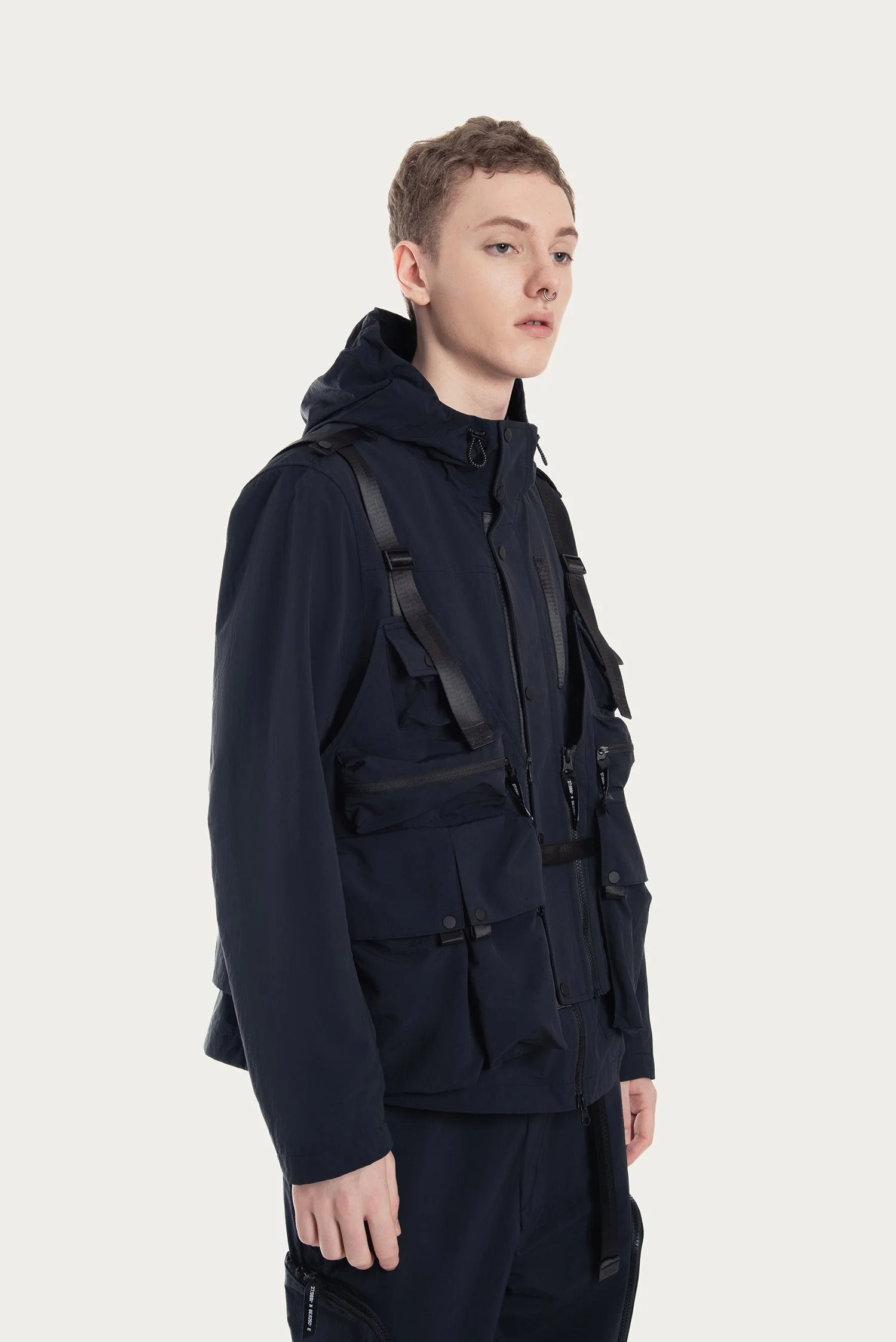 MEN'S 2-IN-1 DETACHABLE VEST-DETAIL JACKET