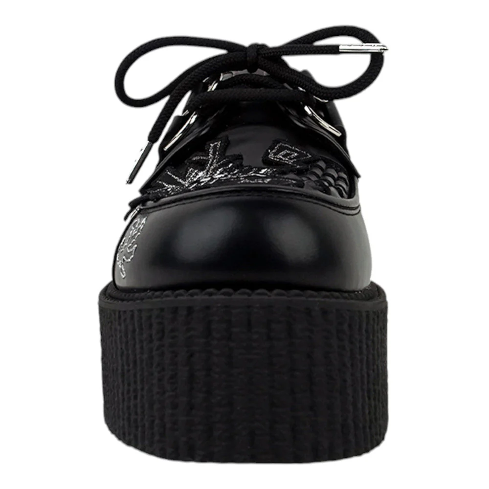 UNDERGROUND DRAGON CREEPERS - DOUBLE SOLE - WULFRUN - BLACK LEATHER