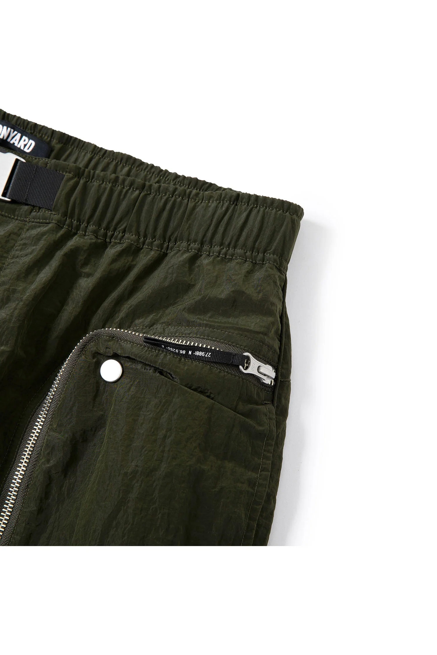 UNISEX ZIP POCKETS BELTED JOGGERS