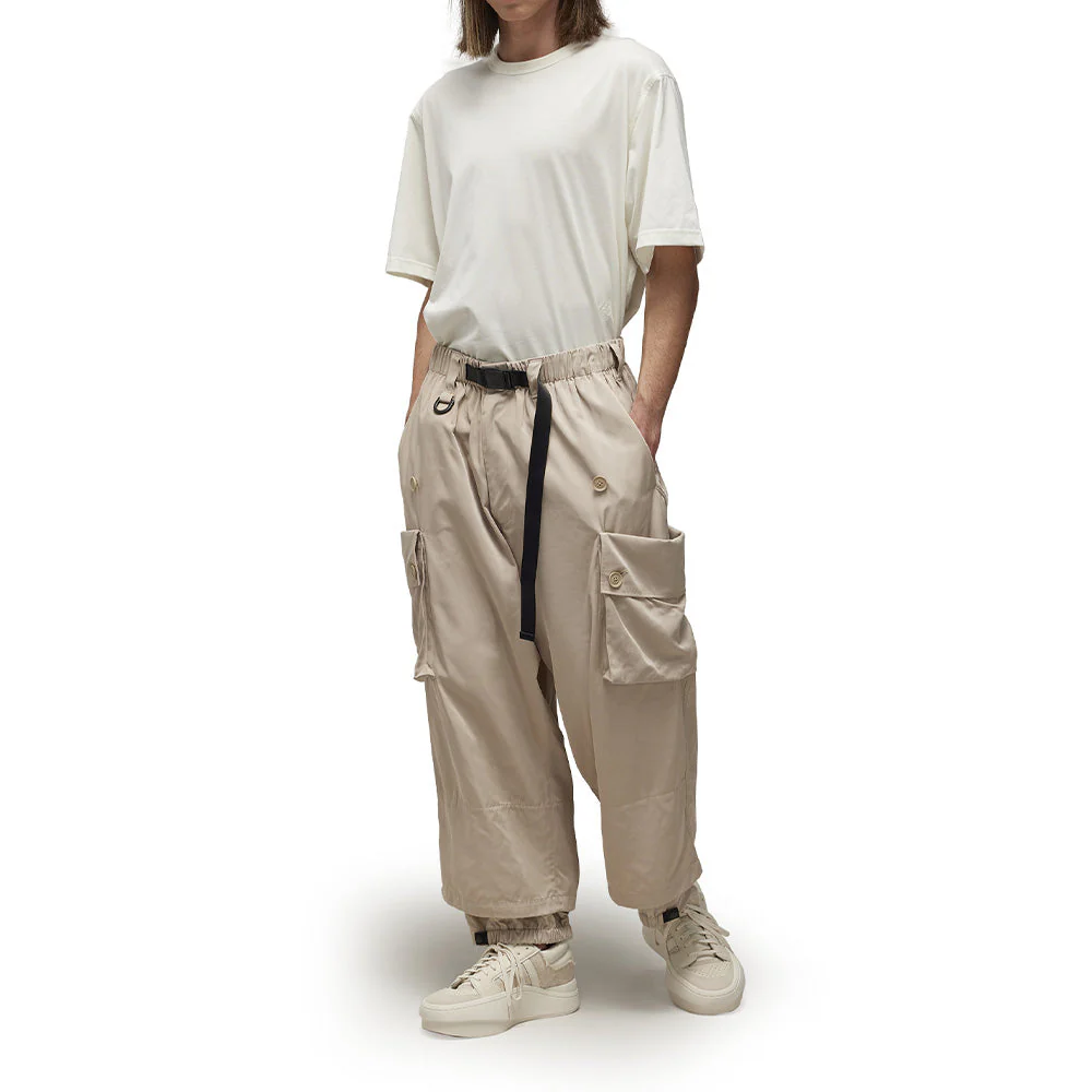 Y-3 NYLON TWILL CUFFED TROUSERS (MEN)