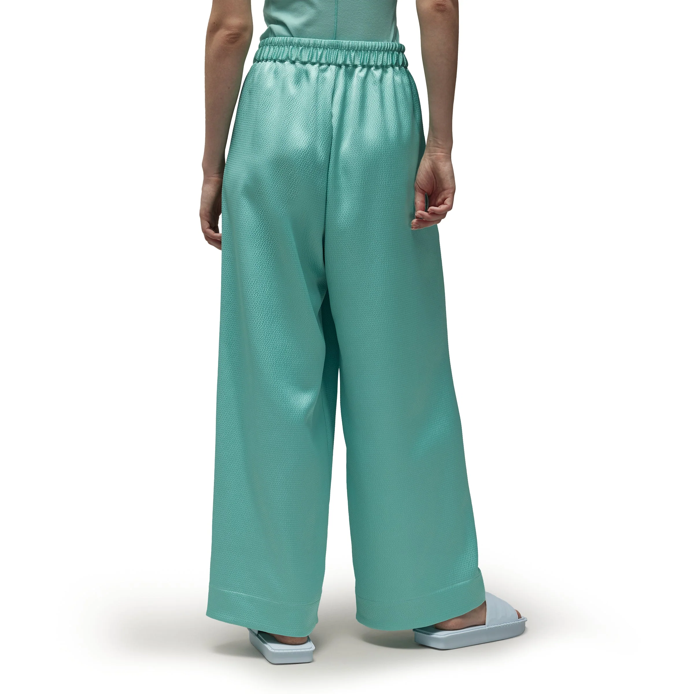 Y-3 WIDE LEG TECH SEERSUCKER PANTS (WOMEN)