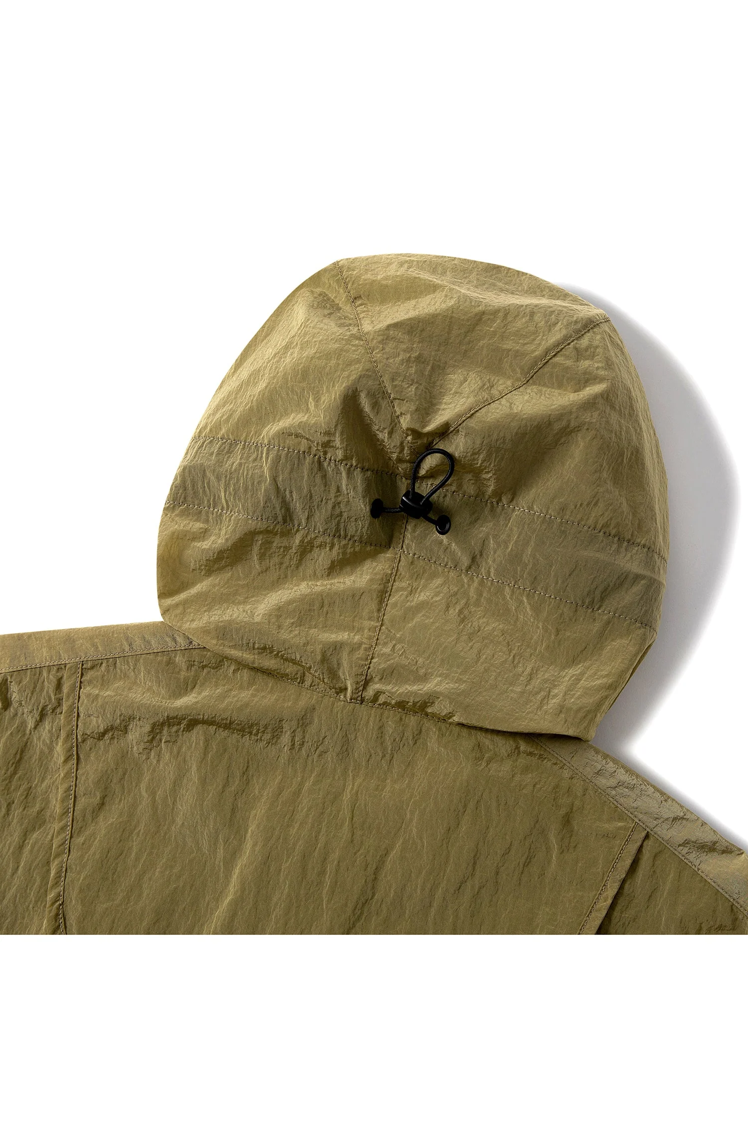 MEN'S DETACHABLE SMALL BAG LIGHTWEIGHT HOODED  SHELL JACKET